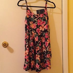 Floral print romper